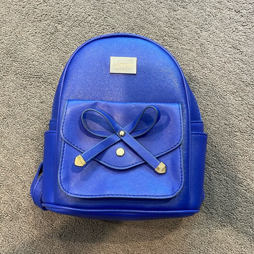 lcfun blue mini backpack